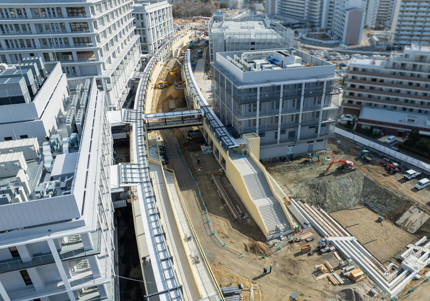 2025年2月ペデストリアンデッキ