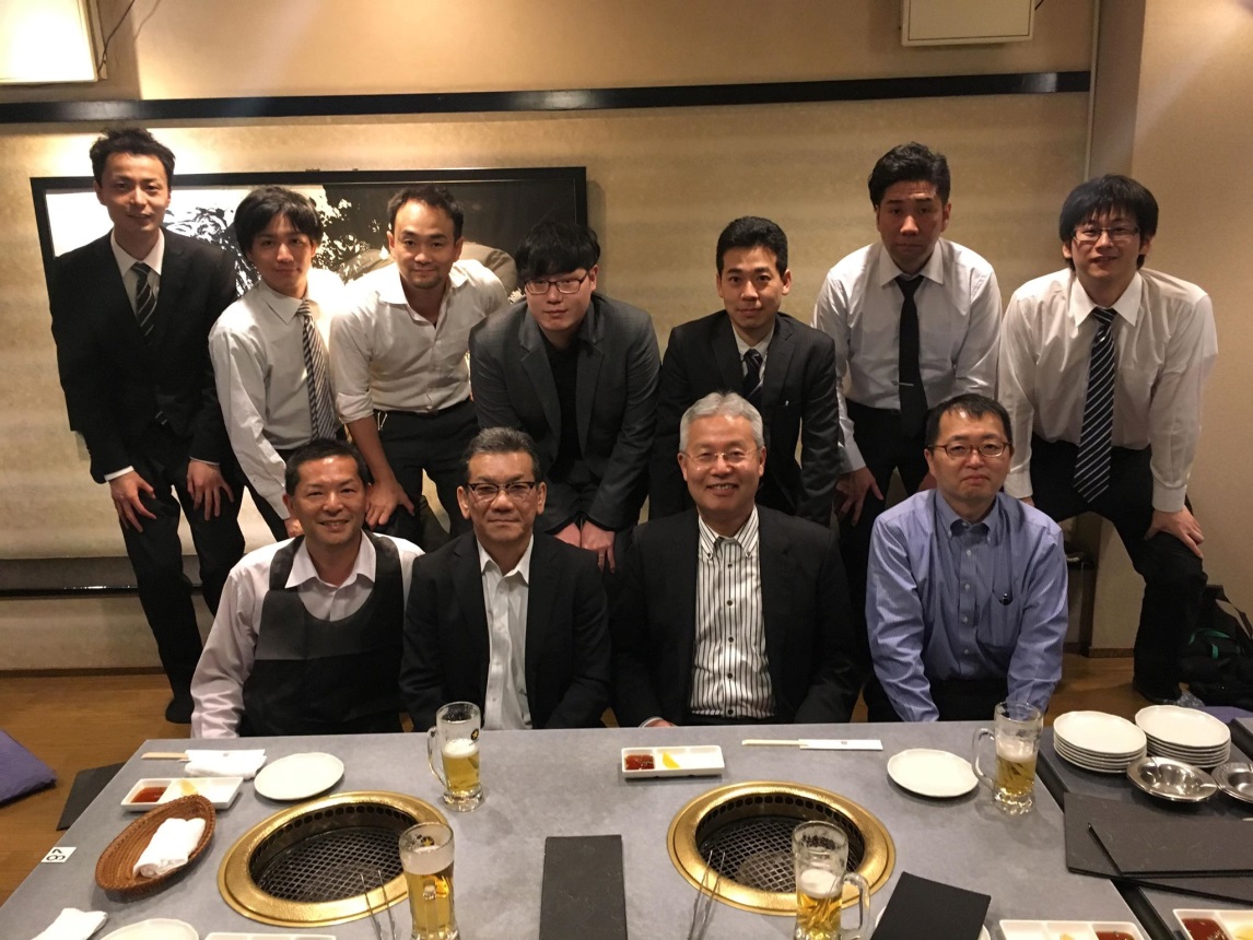 近畿大学のメンバー、Do-Kun Yoon先生との夕食会